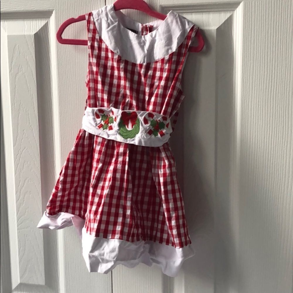 🍭6/$30 Lil Cactus Christmas Plaid dress - 24 m